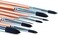 Transon Round Watercolor Detail Paint Brushes Goat Hair 8pcs for Watercolors,Acrylics,Inks,Gouache,Oil and Tempera