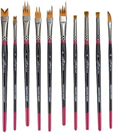 Creative Mark Professional Artist FX Special Effects Paint Brush - Set of 10