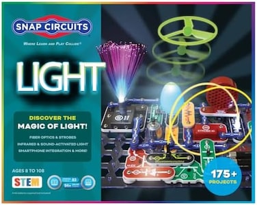 مجموعة استكشاف الكترونيات المصابيح SCL-175 من سناب سيركيتس   اكثر من 175 مشروع العلوم والتكنولوجيا والهندسية والرياضيات (ستيم) المثير   دليل المشروع في 4 ألوان   55 وحدة مصغرة  متعة غير محدودة