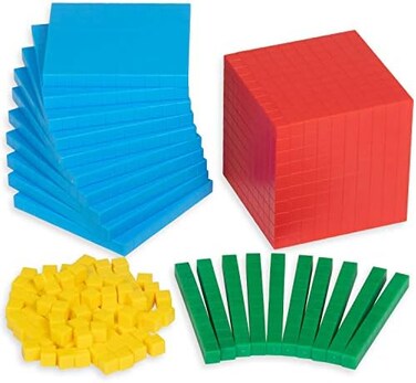 edxeducation EDX Plastic Base Ten, Multi-Colour