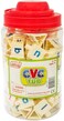 Junior Learning CVC Tri-Blocks Tub, 90 Blocks, Ages 4-5, Phonemic Awareness, Pre K-1, White
