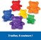 Learning Resources LER0744 Three Bear Family Counter Set, Rainbow, Set of 96