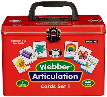 Super Duper Publications Set of 7 Webber Articulation Card Decks (Combo Set 1) - Supe