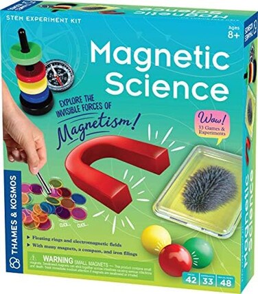 Thames &amp; Kosmos Magnetic Science   33 STEM Experiments   Ages 8+   Learn About Earth&rsquo;s Magnetic Poles   Discover How Invisible Magnetic Fields Work   Full-Color 48-Page Manual