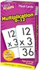 Trend Enterprises Skill Drill 91-Piece 7.5 x 15 cm Multiplication 0 to 12 Flash Cards, White