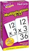 Trend Enterprises Skill Drill 91-Piece 7.5 x 15 cm Multiplication 0 to 12 Flash Cards, White