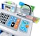 Ben Franklin Toys Dr. STEM Toys   Talking Toy Cash Register   STEM Learning 69 Piece Pretend Store with 3 Languages, Paging Microphone, Credit Card, Bank Card, Play Money and Banking for Kids, Silver