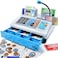 Ben Franklin Toys Dr. STEM Toys   Talking Toy Cash Register   STEM Learning 69 Piece Pretend Store with 3 Languages, Paging Microphone, Credit Card, Bank Card, Play Money and Banking for Kids, Silver