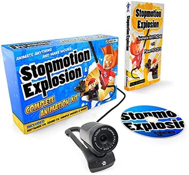 Stopmotion Explosion Stop Motion Animation Kit Software with Full HD 1080P Camera and Book (Windows and OS X)