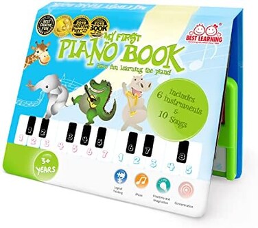 BEST LEARNING My First Piano Book - Educational Musical Toy for Toddlers Kids