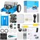 Makeblock mBot Robot Kit, DIY Mechanical Building Blocks, Entry-level Programming Helps Improve Children' s Logical Thinking and Creativity Skills, STEM Education. (Blue, Bluetooth Version, Family)