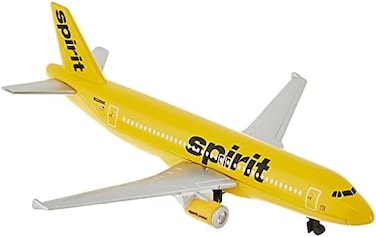Daron Toy Airplane &ndash; Spirit Airlines &ndash; Die-Cast Metal Model Airplane Toy with Plastic Parts for Kids Ages 3+
