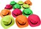 NOVELTY PLACE [Party Stars Neon Fedora Plastic Party Hats