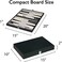 Mainstreet Classics by GLD Products 15-Inch Backgammon Board Game Set, Black/White