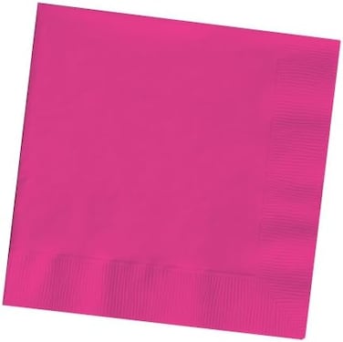 Creative Converting Touch Of Colour Lunch Napkins Pack Of 50, Hot Magenta