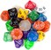 Wiz Dice 25 Pack of Random D10(00) Polyhedral in Multiple Colors