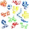 Ganowo Fidget Snake Cube Mini Twist Puzzle(12PACK) -Party Favors, Goody Bag Filler,Carnival Prizes,Classroom Rewards,School,Birthday Gift-Easter Egg Fillers for Kid Brain Teasers Speed Cube