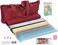 HNDTEK American Mah Jongg Mahjong Set 166 Tiles, 4 Colors All-in-One Rack/Pushers, Red Soft Bag and Accessories &ndash;Classic Full Size Complete Mahjongg Mah Jong Set