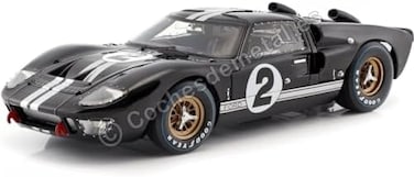 Shelby Collectibles SHELBY 1966 Ford GT-40 MK 2 Black 2 1/18 Collectibles SC408