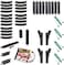 Bachmann Trains Snap-Fit E-Z TRACK WORLD&rsquo;S GREATEST HOBBY TRACK PACK - Steel Alloy Rail With Black Roadbed - HO Scale, White Medium