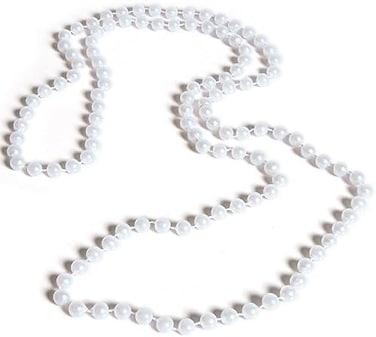 Rhode Island Novelty - 48 Inch 7mm White Pearl Necklaces, Pack of 12