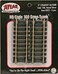 Atlas Code 100 Nickel Silver 3" Straight Snap-Track HO Scale Trains