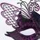 Coddsmz Mysterious Venetian Butterfly Lady Masquerade Halloween Party Mask Evening Prom Ball Mask Bar Costumes Accessory