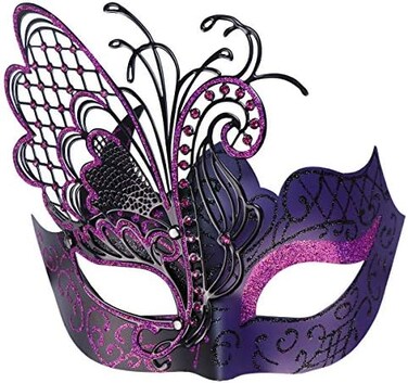 Coddsmz Mysterious Venetian Butterfly Lady Masquerade Halloween Party Mask Evening Prom Ball Mask Bar Costumes Accessory