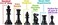 هول سايل تشيس قطع شطرنج ثلاثية الاوزان من هيفي تورنامنت مع 3 3/4 كينغ