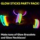 PartySticks Glow Sticks Bulk Party Favors 100pk - 8" Glow in the Dark Party Supplies, Light Sticks for Neon Party Glow Necklaces and Bracelets for Kids or Adults
