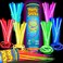 PartySticks Glow Sticks Bulk Party Favors 100pk - 8" Glow in the Dark Party Supplies, Light Sticks for Neon Party Glow Necklaces and Bracelets for Kids or Adults