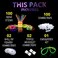 Ammy Glow Sticks Bulk -205-Pcs- in The Dark 100 Party Sticks-Supplies w/ Eye Glasses Kit-Bracelets Necklaces and more-12 Hours Party Pack 8 inch for Kids Halloween Party Favors Accessories