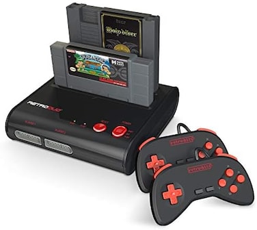 Retro-Bit-RD-1279 Retro Duo 2-in-1 Gaming Console - Red/Black