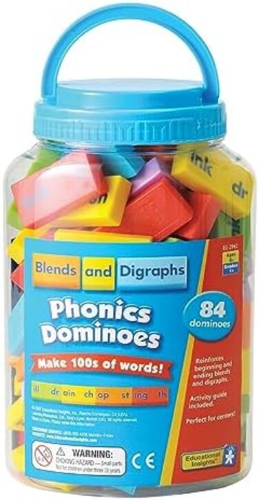 Educational Insights PHONICS DOMINOES BLENDS &amp; DIGRAPHS