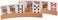 Yellow Mountain Imports Wooden Playing Card Holders (Set of 4) - The Panorama - Travel-Friendly