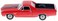 Motor Max 79347RD 1970 Chevrolet El Camino SS 396 Red 1/24 Diecast Model Car
