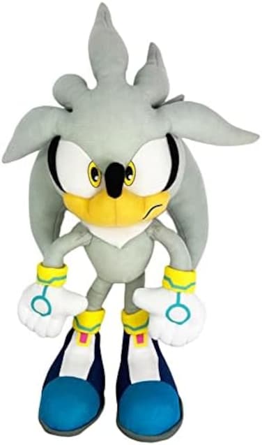 Great Eastern Entertainment GE-98960 Sonic The Hedgehog 13" Plush Doll, Silver