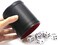 RERIVER Felt Lined Pu Leather Dice Cup Set with 6 Dot Dices (Black, Pack of 1)
