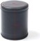 RERIVER Felt Lined Pu Leather Dice Cup Set with 6 Dot Dices (Black, Pack of 1)