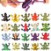 ValeforToy Frog Toys,12 Pack Mini Rubber Frog sets,Food Grade Material TPR Super Stretches,With Gift Bag And Learning Study Card, Realistic Frog Figure Squishy Toys For Boy