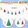 WILLBOND 4 Packs Cotton Tassel Garland Colorful Tassel Banner Decorative Wall Hanging for Home Decoration Wedding Birthday Baby Shower Party Supplies, Pre-Assembled (Tassel in 3.1 Inches)