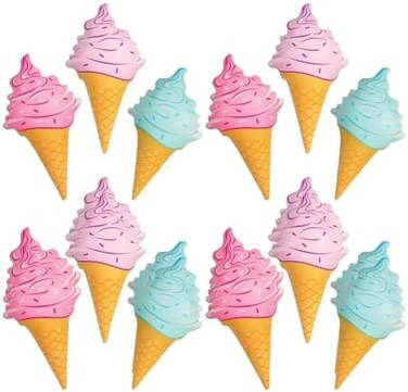 Rhode Island Novelty 36 Inch Inflatable Ice Cream Cones, Three per Order. No Color Choice