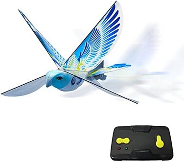 MUKIKIM eBird Blue Pigeon - 2016 Creative Child Preferred Choice Award Winning Flying RC Toy - Remote Control Bionic Bird (Newest 2.4GHz Version Featuring USB Charging)