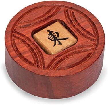 Yellow Mountain Imports Mahjong (Mah Jong, Mahjongg, Mah-Jongg, Mah Jongg, Majiang) Wooden Bettor, Wind Indicator