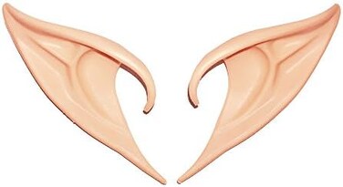 Secaden YOHEE Cosplay Fairy Pixie Elf Ears Soft Pointed Ears Tips Anime Party Dress Up Costume Accessories (Long Style)
