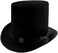 Funny Party Hats Black Top Hat - Victorian Hat for Men - Felt Tuxedo Costume Hat - Coachman Hat - Dress Up Hat