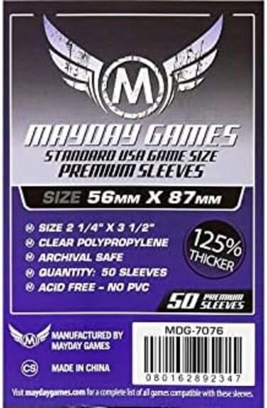 Mayday Games Sleeves: Mayday - Premium (x50)