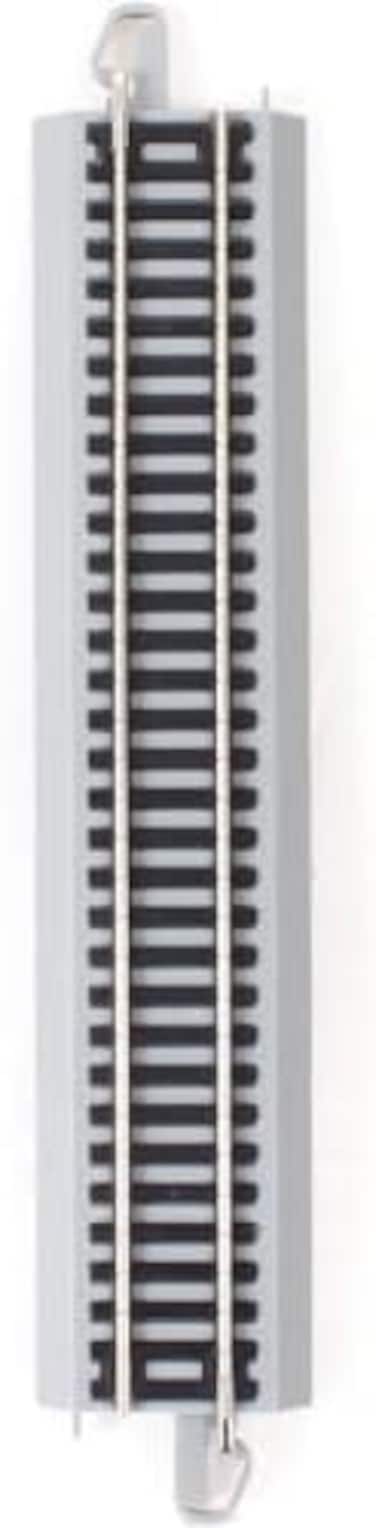 Bachmann Trains Snap-Fit E-Z TRACK WORLD&rsquo;S GREATEST HOBBY FIRST RAILROAD TRACK PACK - NICKEL SILVER Rail With Grey Roadbed - HO Scale Medium