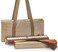Yellow Mountain Imports American Mahjong Set, Mojave (Ivory) with Brown Nylon Case - Four All-in-One Racks with Pushers, Wind Indicator, Dice, &amp; Wright Patterson Counting Coins