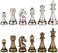 Best Chess Set Jupiter Silver and Bronze Metal Pieces with Extra Queens - Pieces Only - No Board - 4 Inch King